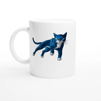 Tasse 325ml - Cool Blue Cat - Katze, Cat Guy