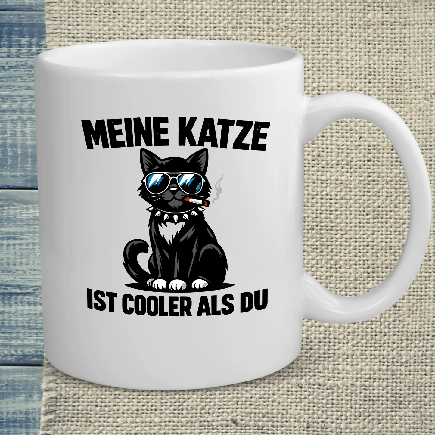 Tasse 325ml - Cooler als du - Katze