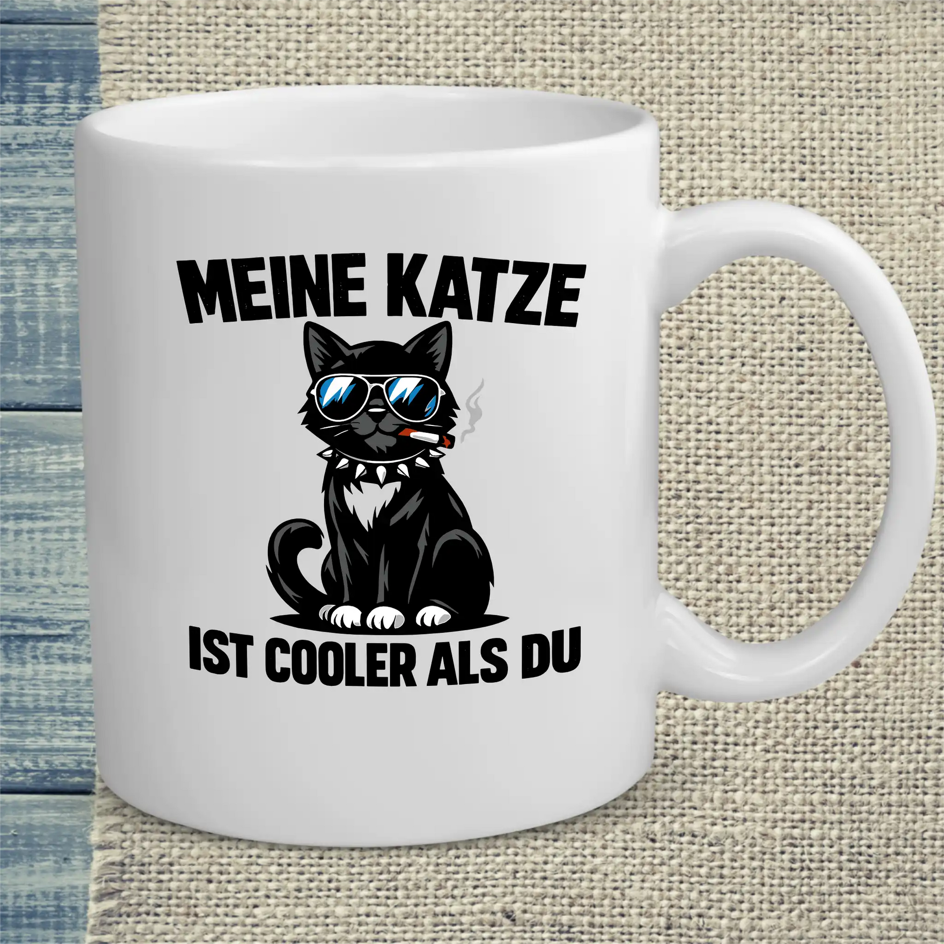 Tasse 325ml - Cooler als du - Katze