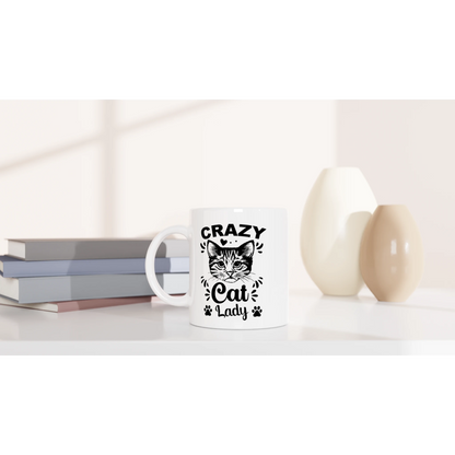 Tasse 325ml - Crazy Cat Lady - Kaffee, Cat Lady