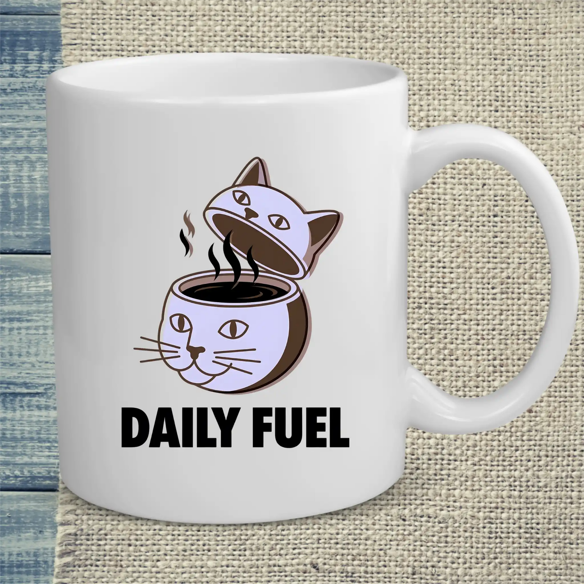 Tasse 325ml - DAILY FUEL - Katze & Kaffee
