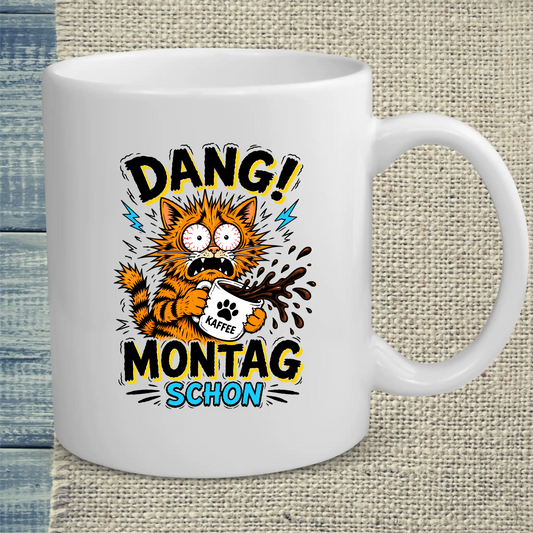 Tasse 325ml - Dang! Montag schon - Katze