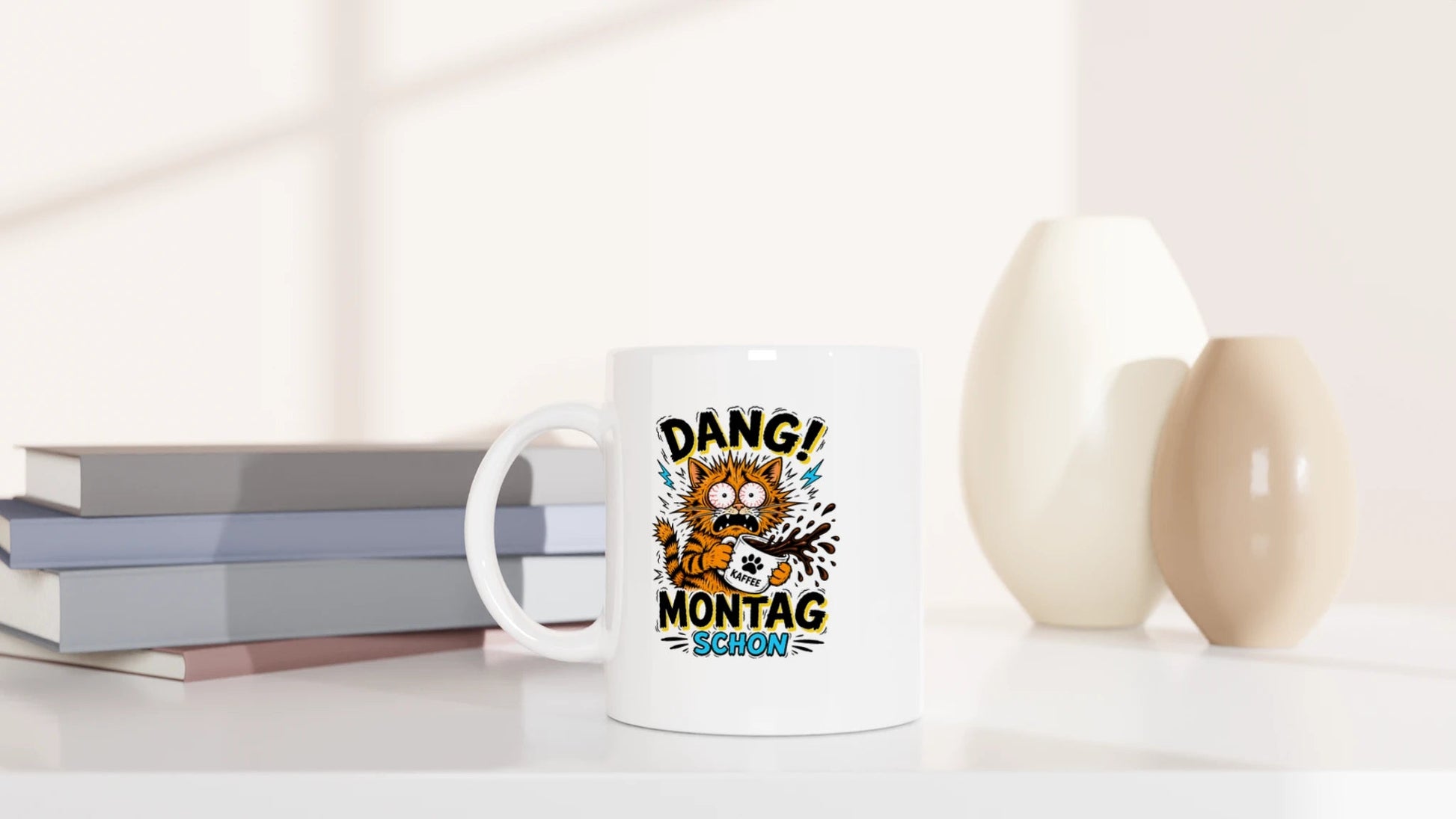Tasse 325ml - Dang! Montag schon - Katze