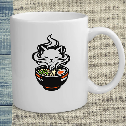 Tasse 325ml - Das Brodeln - Katze, Ramen