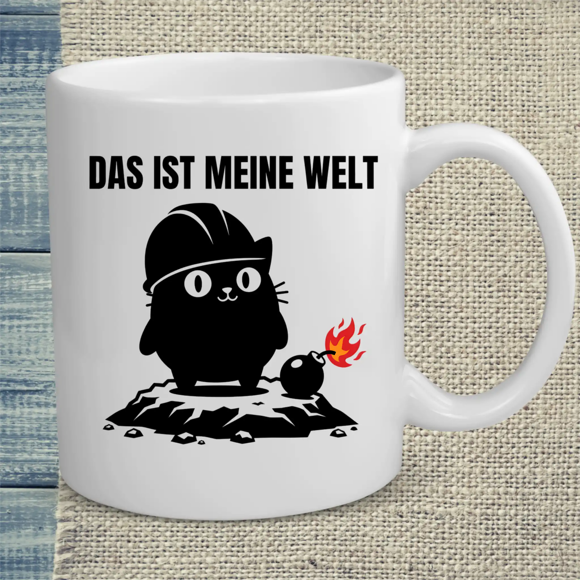 Tasse 325ml - Das ist meine Welt - Katze