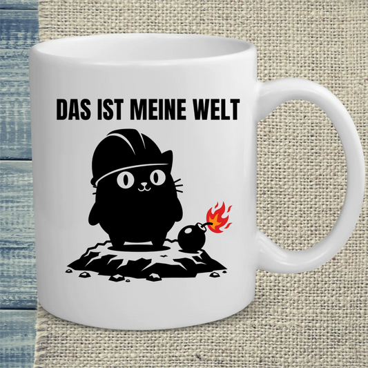 Tasse 325ml - Das ist meine Welt - Katze
