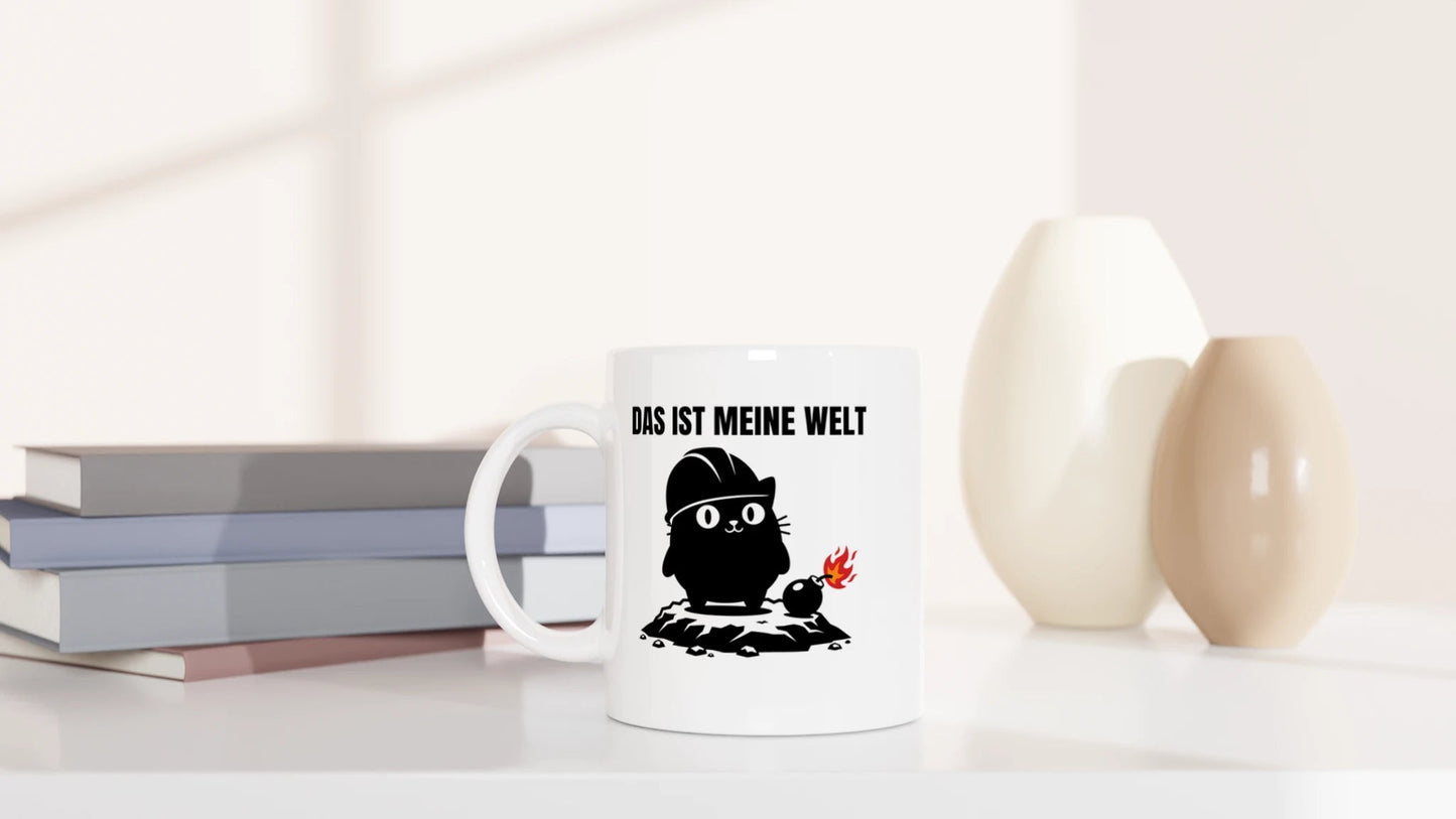 Tasse 325ml - Das ist meine Welt - Katze