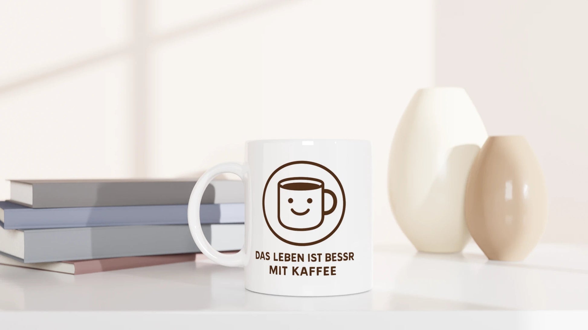 Tasse 325ml - Das Leben ist besser mit Kaffee - Kaffee