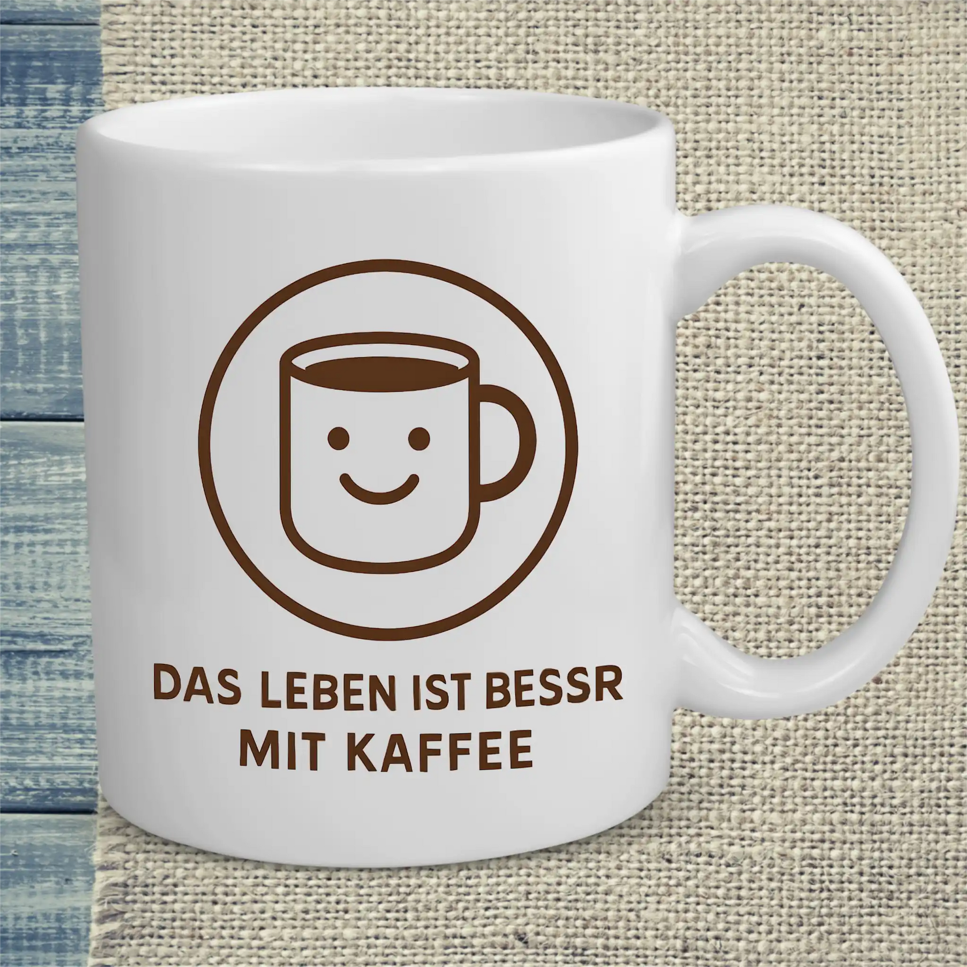 Tasse 325ml - Das Leben ist besser mit Kaffee - Kaffee