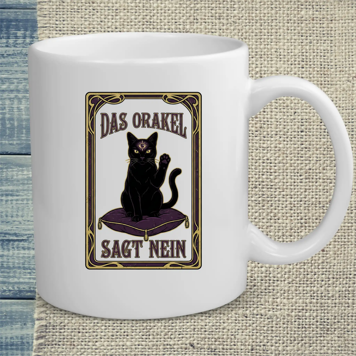 Tasse 325ml - Das Orakel sagt nein - Katze
