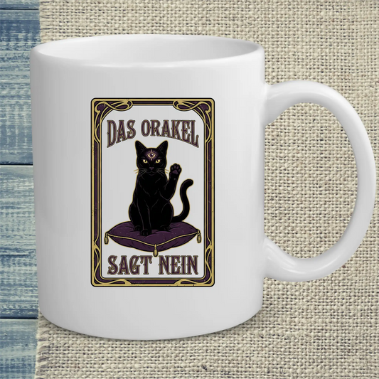 Tasse 325ml - Das Orakel sagt nein - Katze