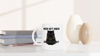 Tasse 325ml - Die Chefin - Katze