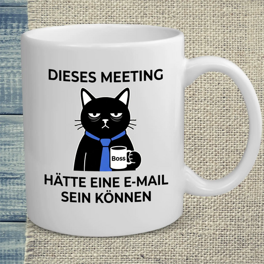 Tasse 325ml - Dieses Meeting - Katze & Kaffee