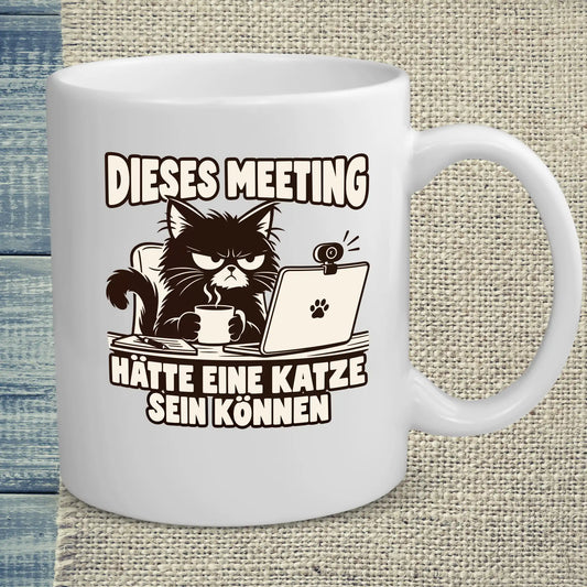 Tasse 325ml - Dieses Meeting - Katze