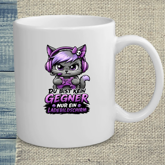 Tasse 325ml - Du bist kein Gegner - Katze