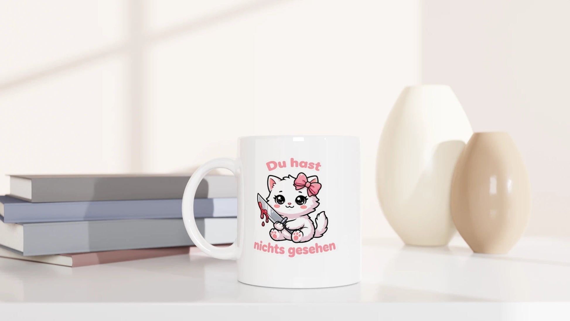 Tasse 325ml - Du hast nichts gesehen - Katze