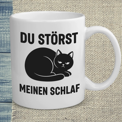 Tasse 325ml - Du störst meinen Schlaf - Katze