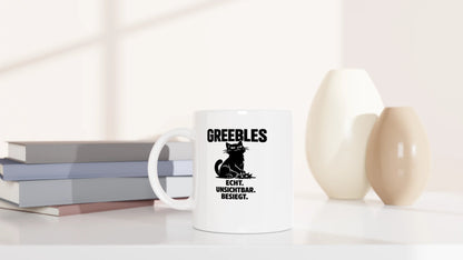Tasse 325ml - Echt. Unsichtbar. Besiegt. - Katze