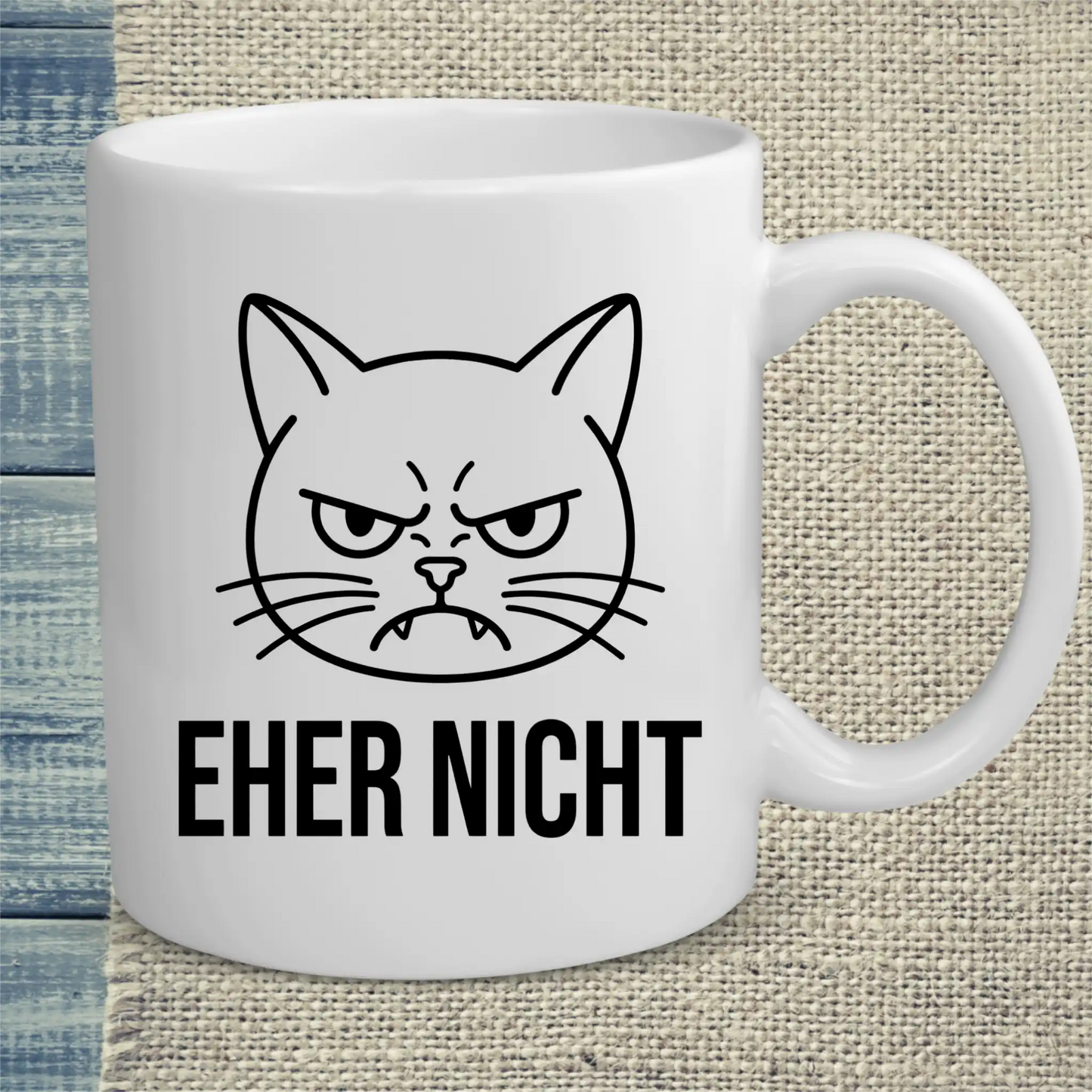 Tasse 325ml - Eher Nicht - Katze & Kaffee