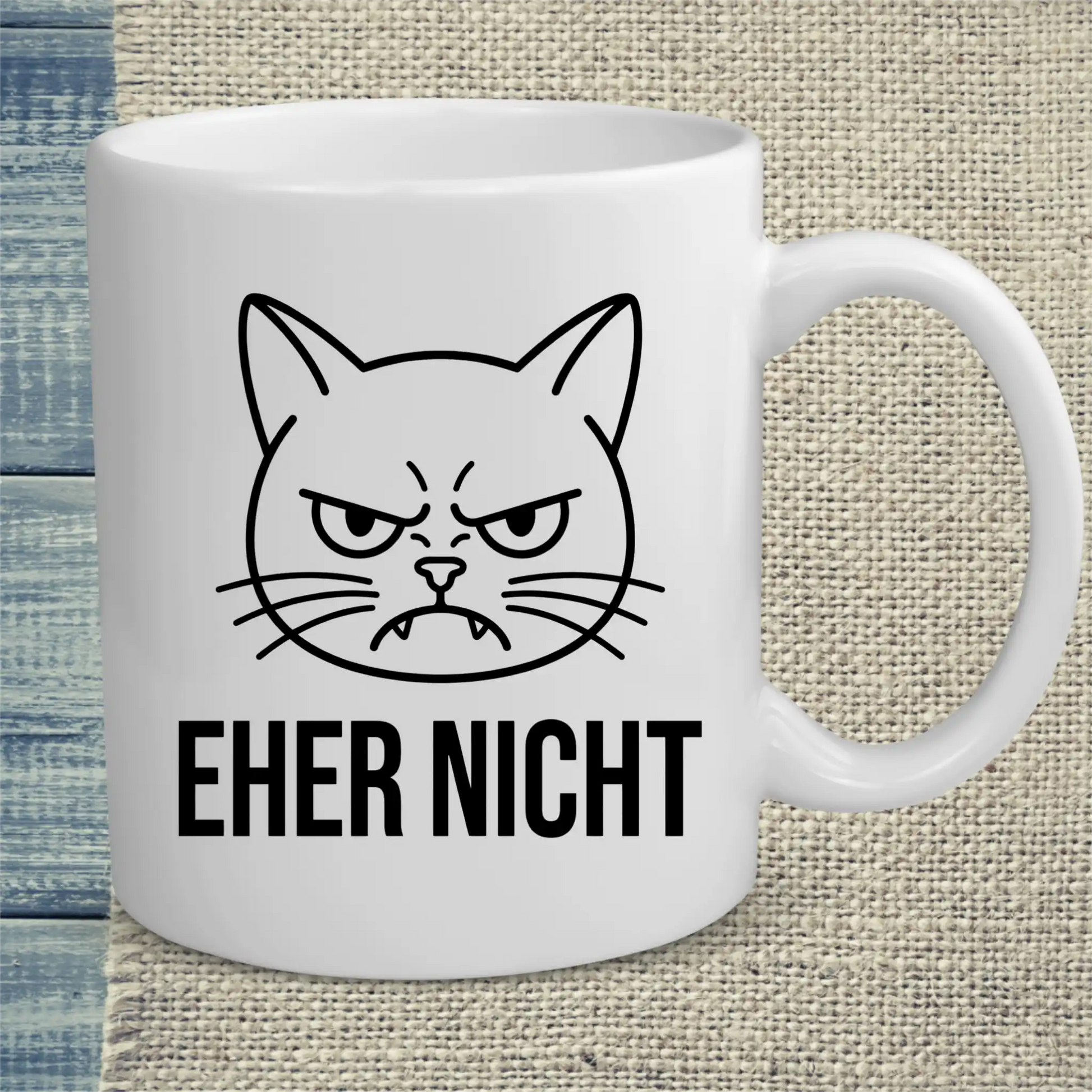 Tasse 325ml - Eher Nicht - Katze & Kaffee
