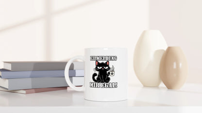 Tasse 325ml - Eilmeldung Mir egal - Katze & Kaffee