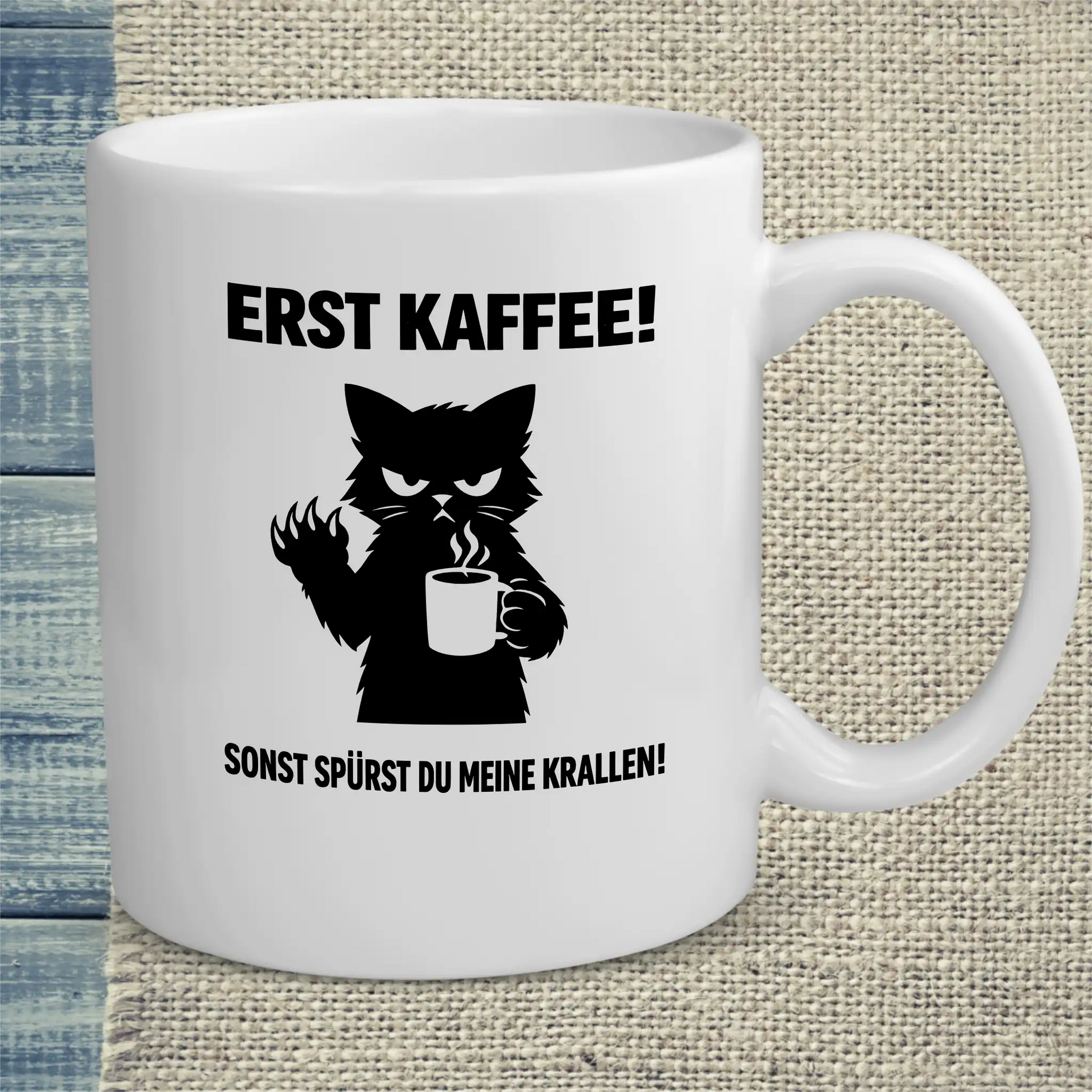 Tasse 325ml - Erst Kaffee - Katze & Kaffee