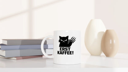 Tasse 325ml - Erst Kaffee! - Katze & Kaffee