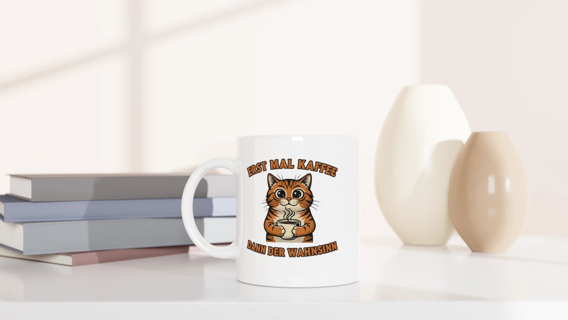Tasse 325ml - Erst mal Kaffee - Katze & Kaffee