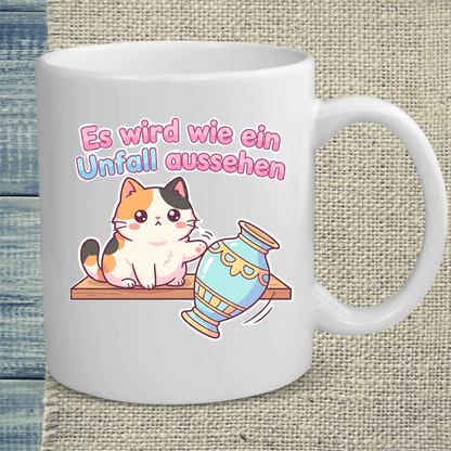 Tasse 325ml - Es wird wie ein Unfall aussehen - Katze