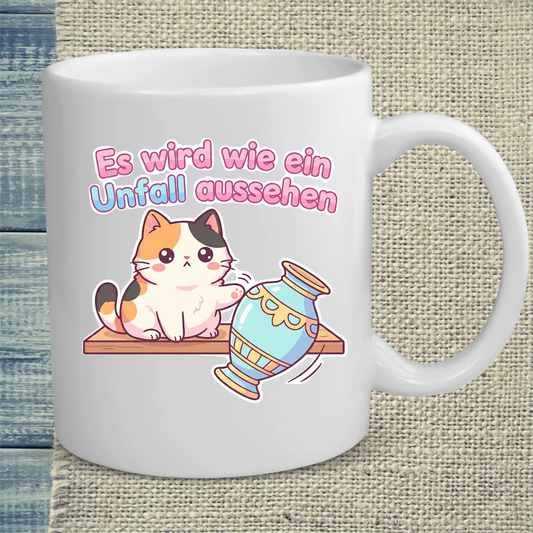 Tasse 325ml - Es wird wie ein Unfall aussehen - Katze