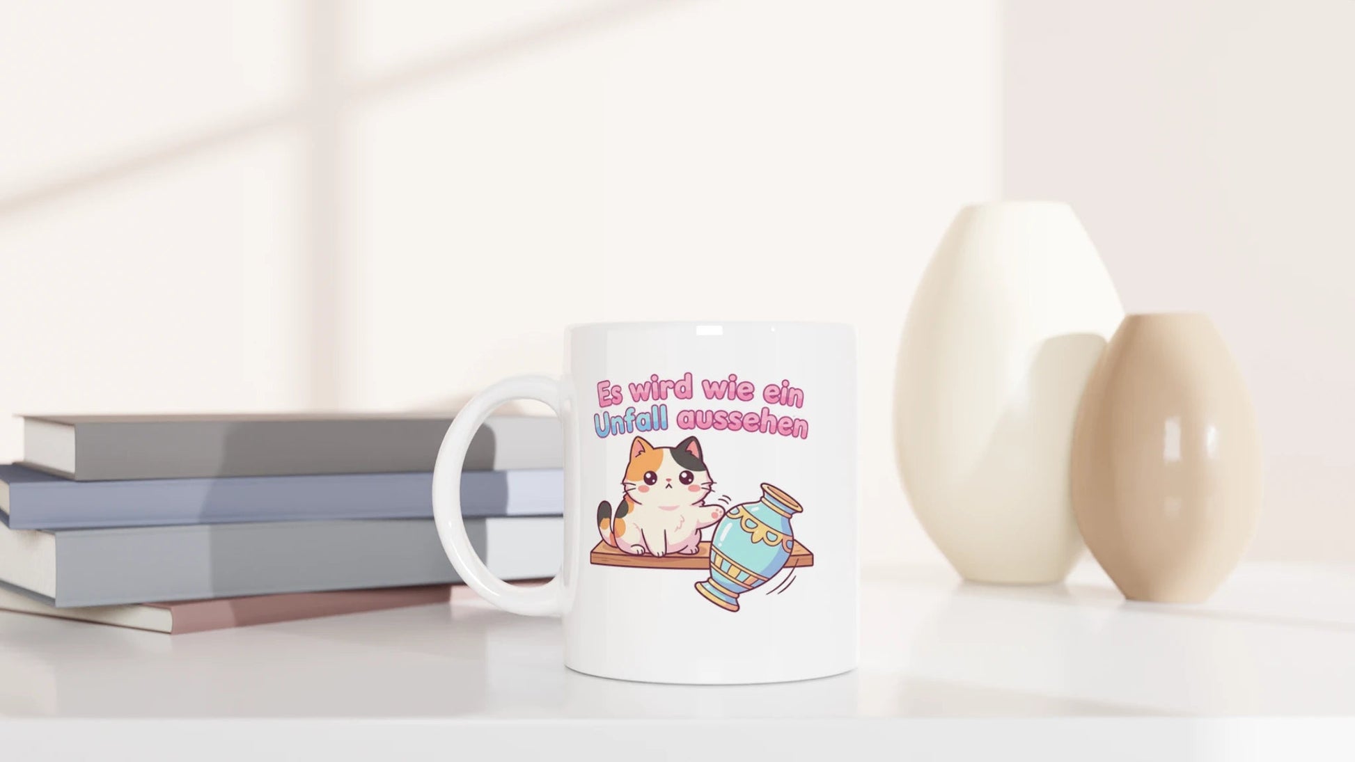 Tasse 325ml - Es wird wie ein Unfall aussehen - Katze