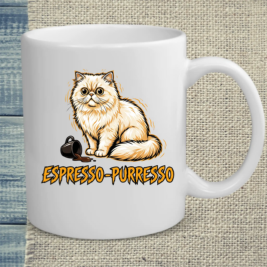 Tasse 325ml - Espresso-Purresso - Katze & Kaffee