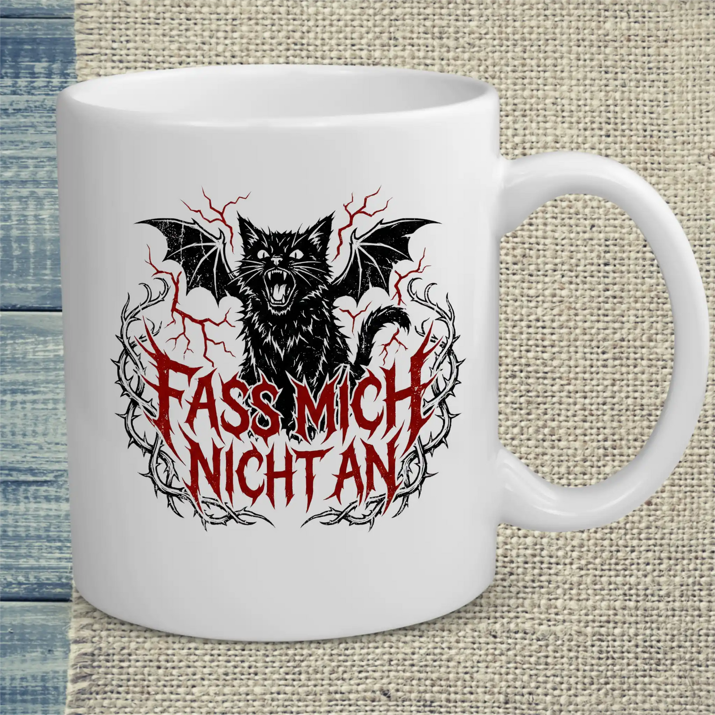 Tasse 325ml - Fass mich nicht an - Katze