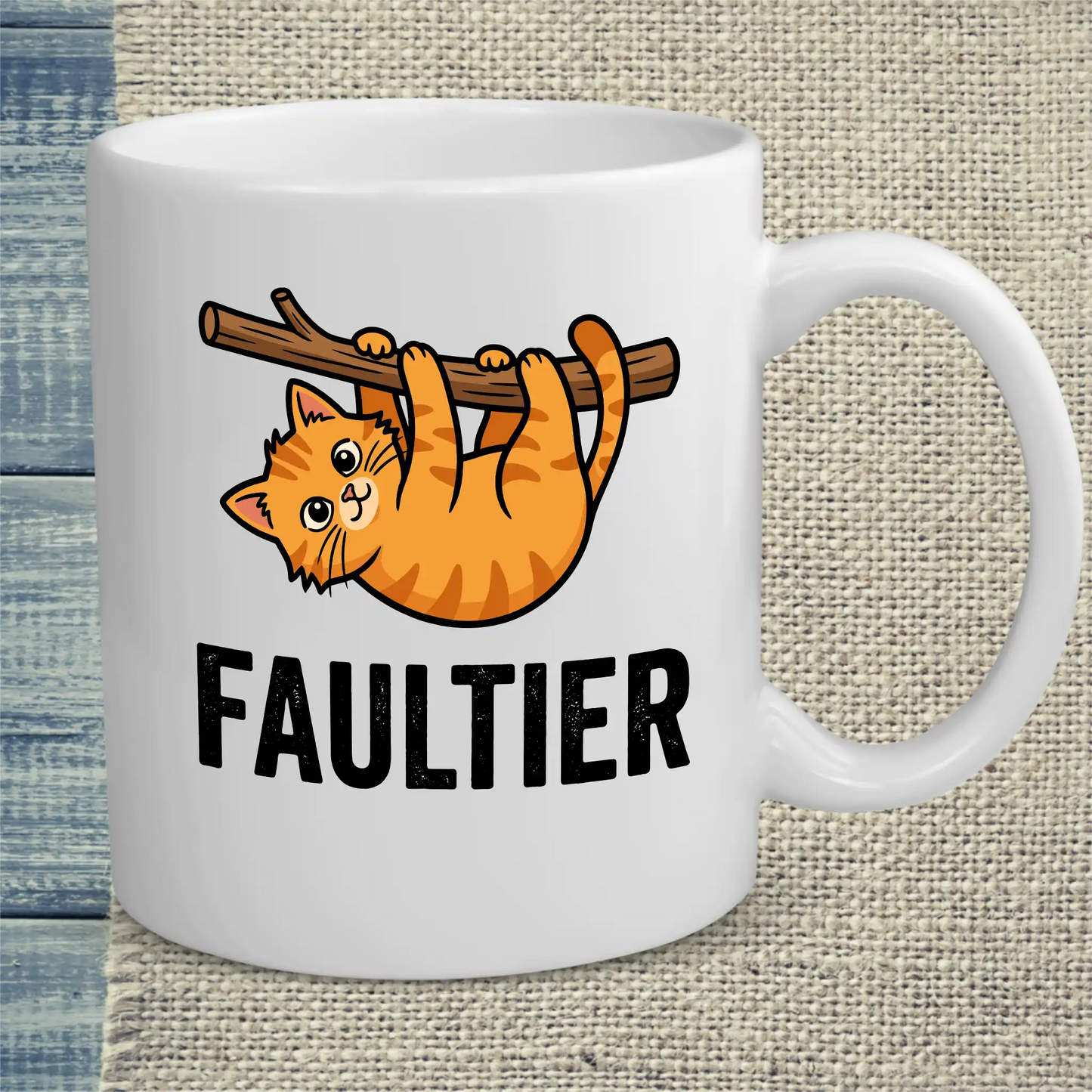Tasse 325ml - Faultier - Katze & Kaffee