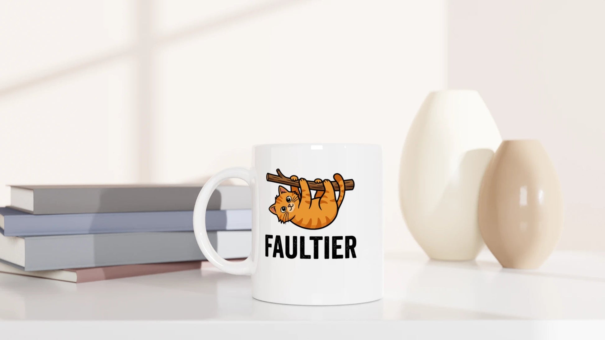 Tasse 325ml - Faultier - Katze & Kaffee