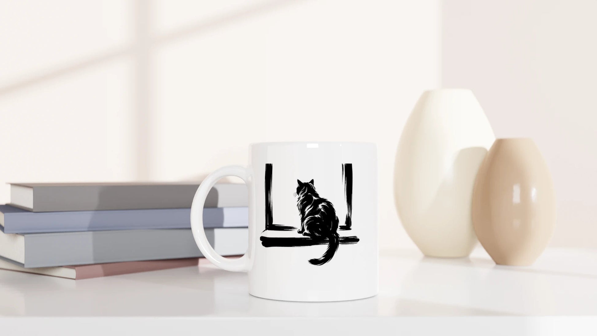 Tasse 325ml - Fernweh - Katze