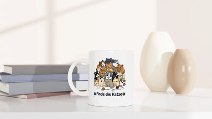 Tasse 325ml - Finde die Katze - Katze