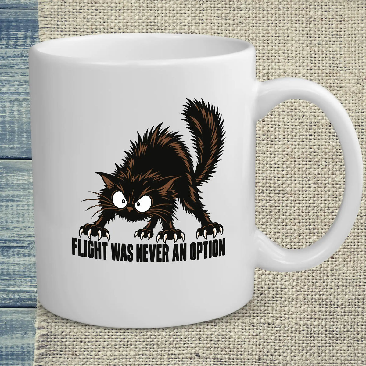 Tasse 325ml - Flight was never an option - Katze