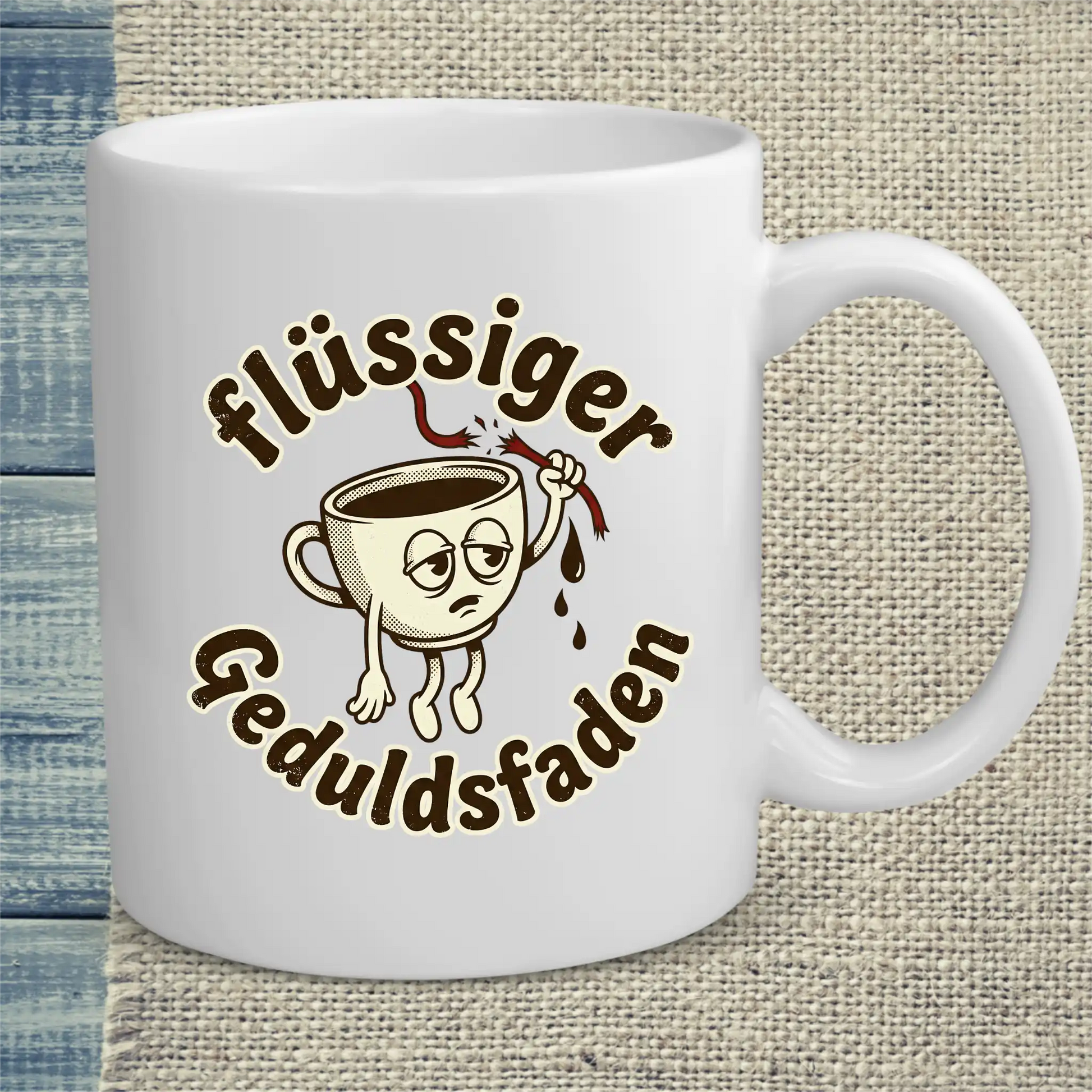 Tasse 325ml - Flüssiger Geduldsfaden - Kaffee