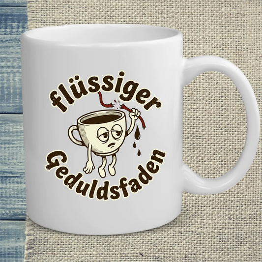 Tasse 325ml - Flüssiger Geduldsfaden - Kaffee