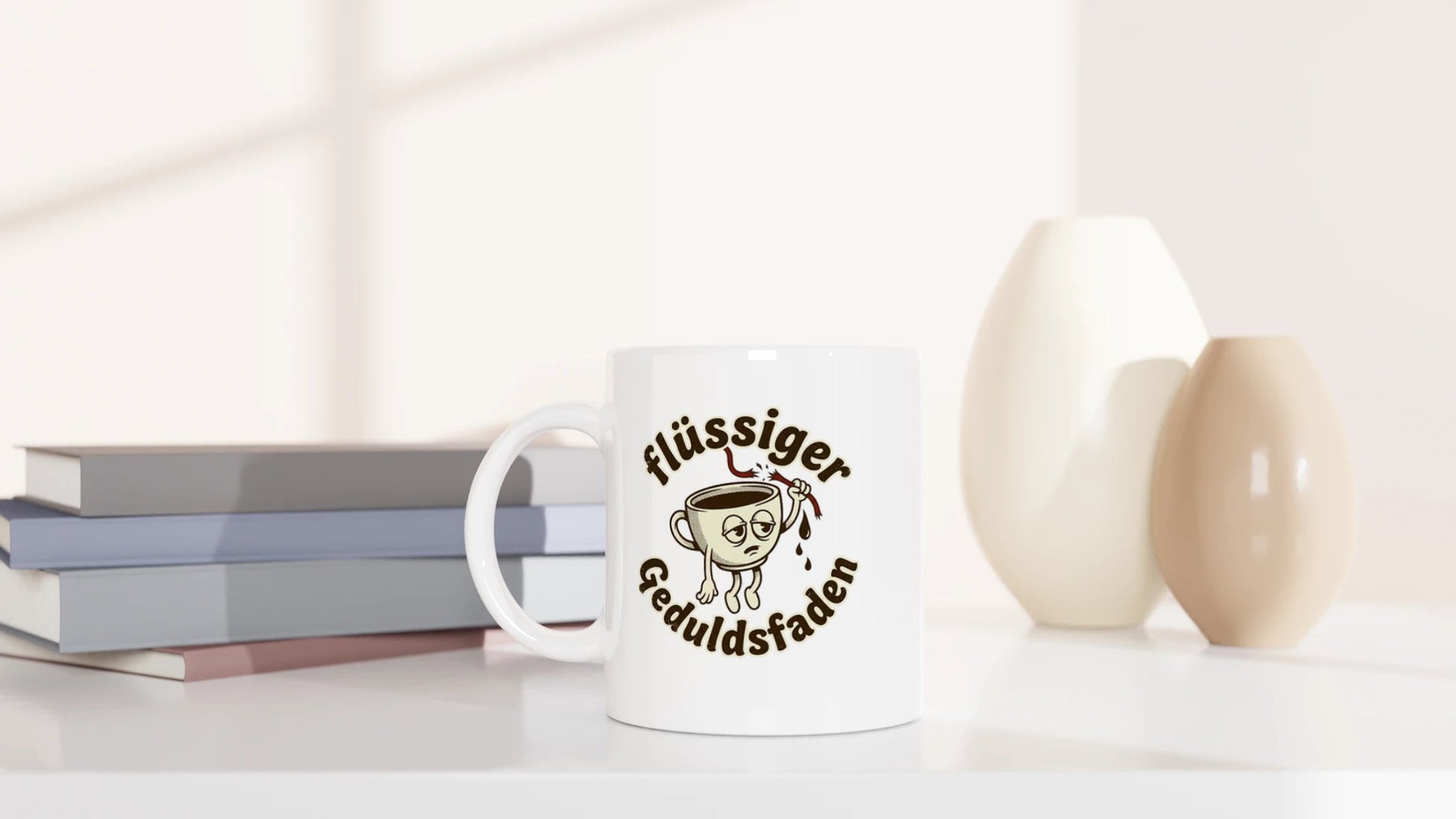 Tasse 325ml - Flüssiger Geduldsfaden - Kaffee