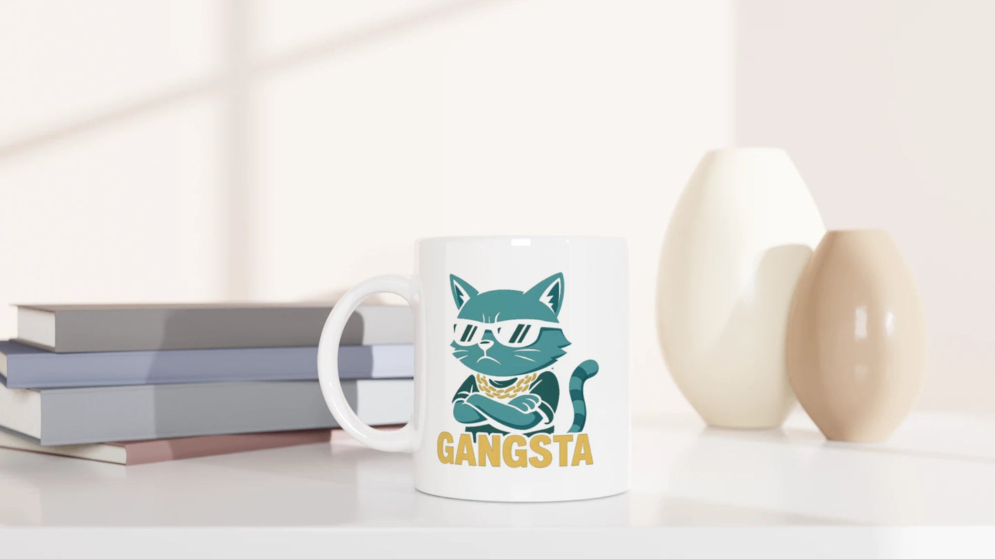 Tasse 325ml - Gangsta Cat - Katze