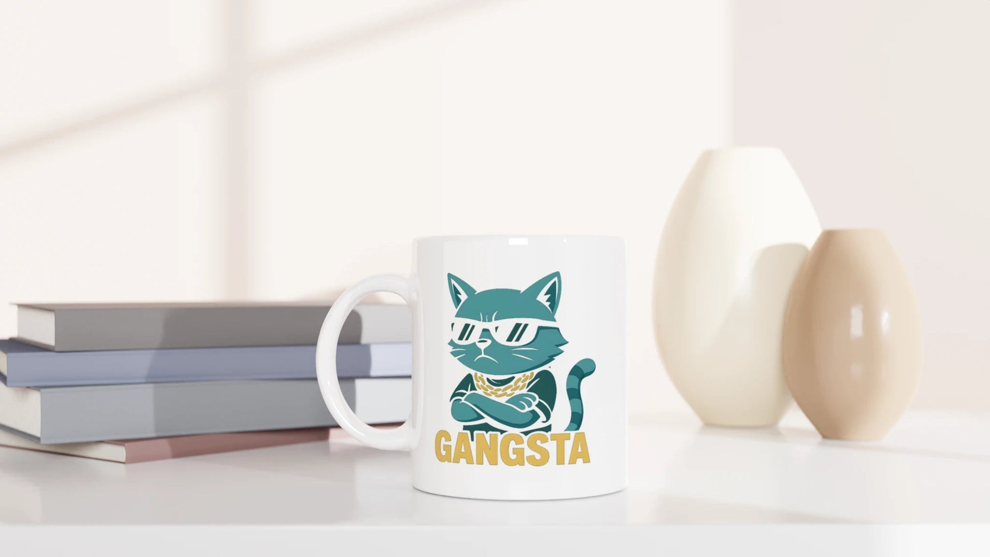 Tasse 325ml - Gangsta Cat - Katze
