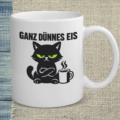 Tasse 325ml - Ganz dünnes Eis - Katze & Kaffee