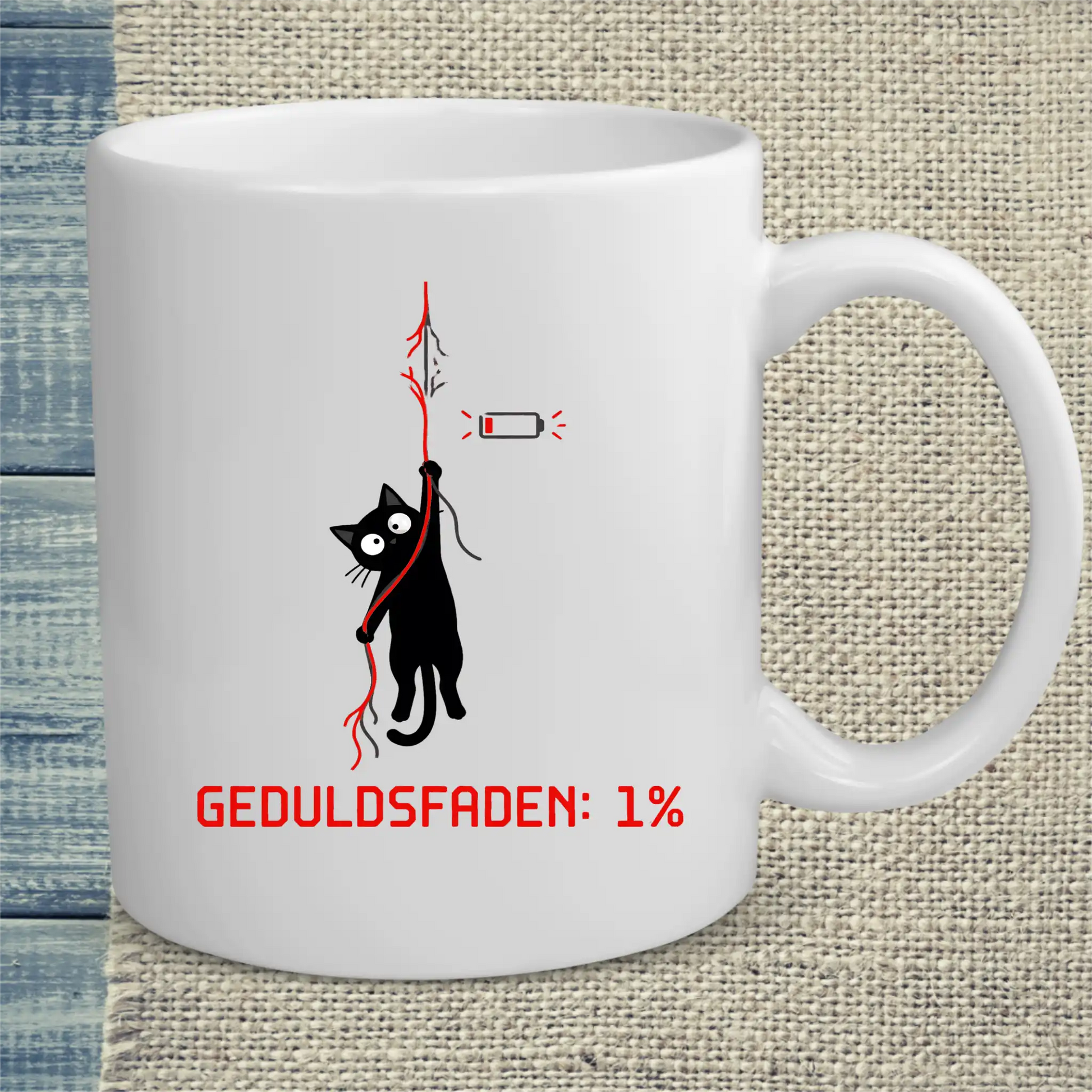 Tasse 325ml - Geduldsfaden: 1% - Katze