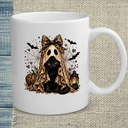 Tasse 325ml - Geisterkatze - Katze, Halloween