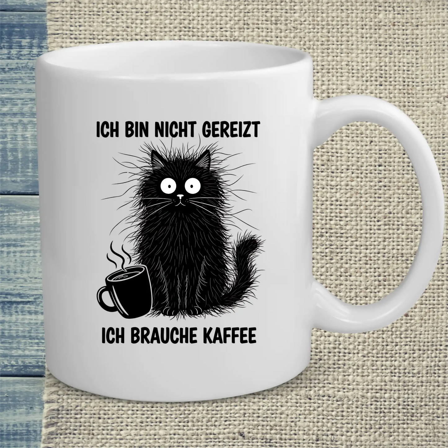 Tasse 325ml - Gereizte Katze - Katze & Kaffee
