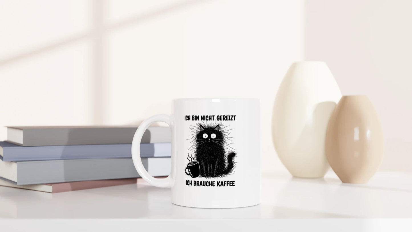 Tasse 325ml - Gereizte Katze - Katze & Kaffee