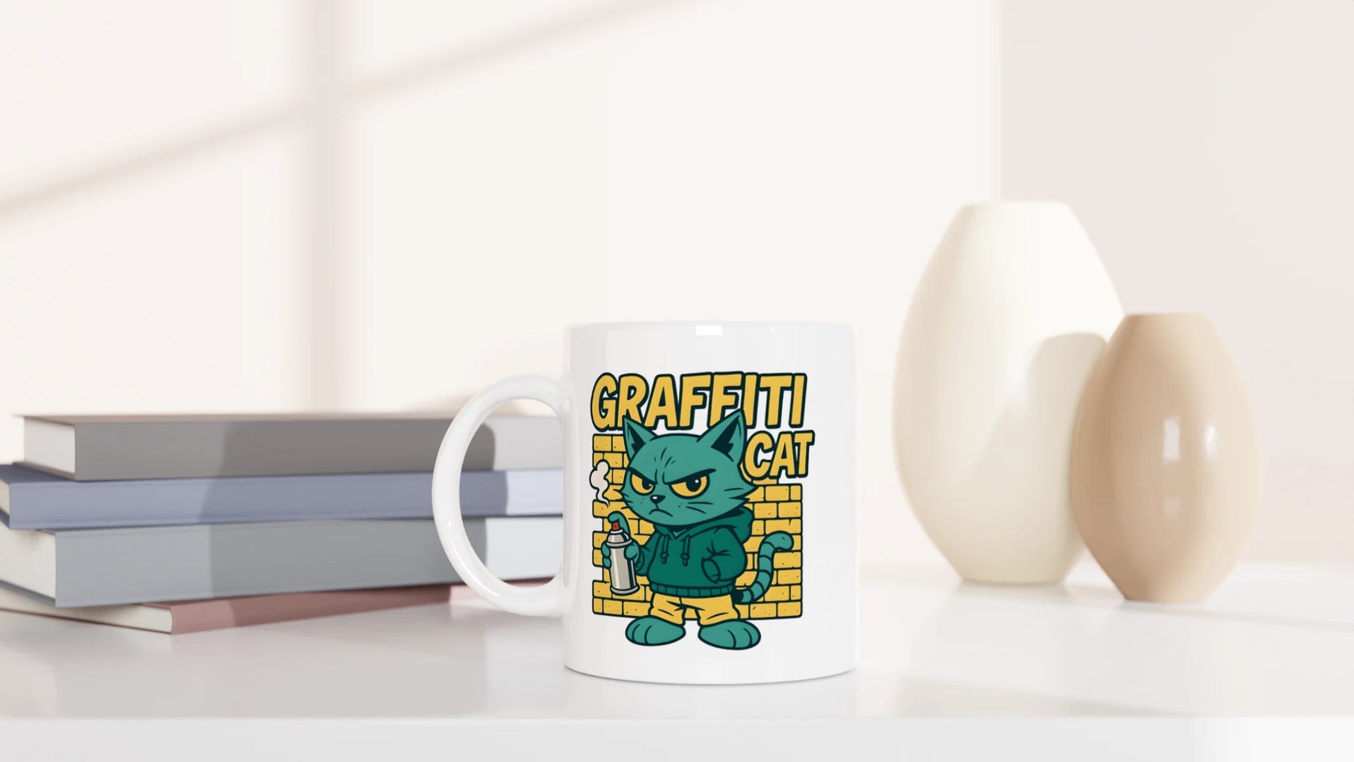 Tasse 325ml - Graffiti Cat - Katze