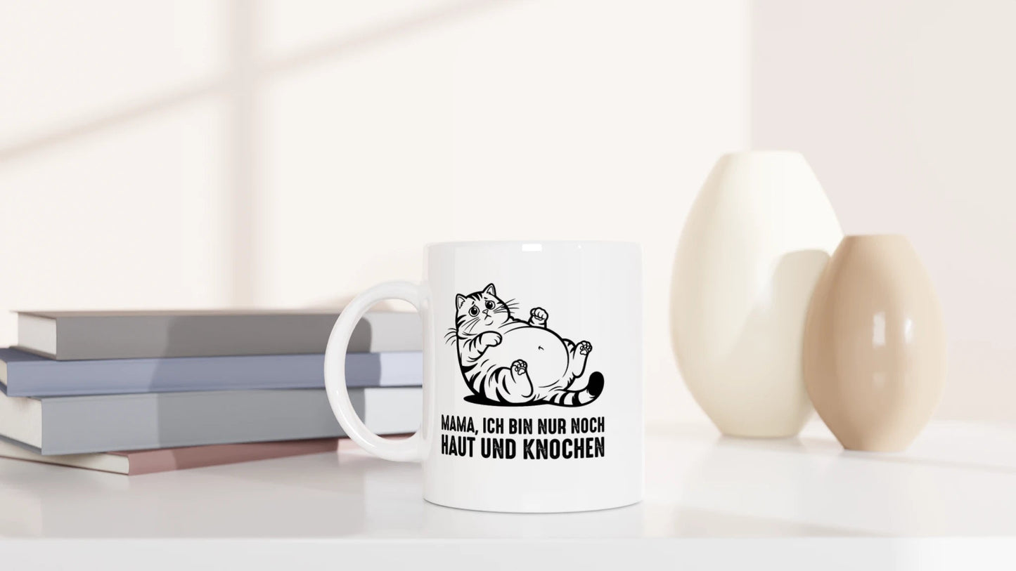 Tasse 325ml - Haut und Knochen - Katze